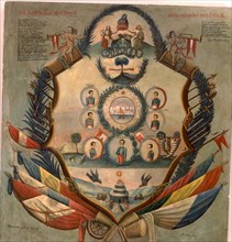 Allegorical Shield to honor of Bolívar', 1825, Simón Bolívar 'El Liberator' (1783-1830), military?