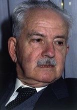 Julio Caro Baroja (1914-1995), Spanish ethnologist, portrait of 1990.