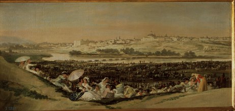 The prairie of San Isidro de Madrid', 1788, oil painting by Francisco de Goya.