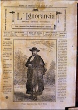 Cover of the humorous magazine 'La Ignorancia', which appeared in Palma between 1879 - 1883, No. ?