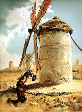 Episode of Don Quixote de la Mancha, 'Mills' with Don Quixote, Miguel de Cervantes character, pub?