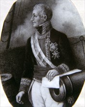 Gabriel Ciscar (1759-1829) Spanish seaman. Painting in the Palau de la Generalitat Valenciana.