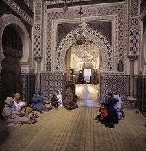 Interior of a mosque in Rabat.