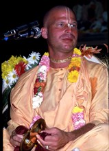 Great Guru of the Hare Krishna sect.