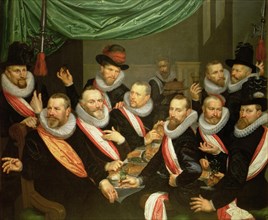 Feast of officers and subordinates of the Civil Guard of Saint George, 1618 Oil.