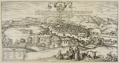 View of the city of Bilbao. Engraving of 1544 for the play 'Civitates Orbis Terrarrum', 1576, by ?