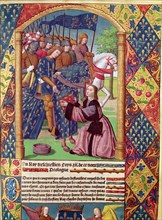The author presents the book 'Ogier le Danois' to the king of France, Louis XII, miniature in the?