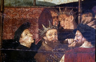 Martin I 'El Humano' (1356-1410), King of Aragon and Catalonia, with his son Martin 'The Young' (?
