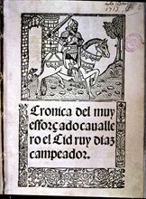 Cover 'El Cid Campeador', Rodrigo Diaz de Vivar, the Cid (1043? -1099), Castilian knight.