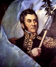 Jose de San Martin (1777-1850), Argentine general and politician, architect of of the Latin Ameri?