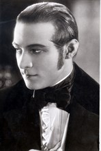 Rudolph Valentino (1895-1926), film actor born in Italy, in a scene from the film 'The Black Eagl?