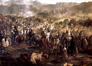 Battle of Las Navas de Tolosa (1212), oil painting, 19th century.