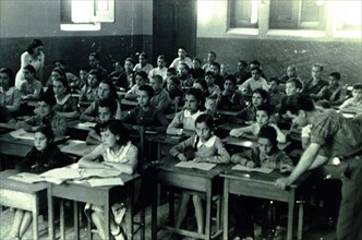 Spanish Civil War (1936 - 1939), school of evacuated children that hold the 42 Division, 227 Brig?