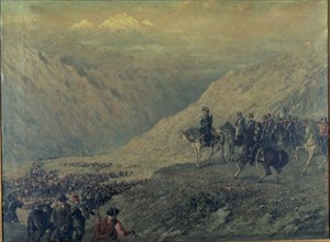 Path of los Andes commanded by Jose de San Martin in 1817.