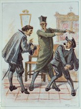 Illustration of the 19th century in 'El Alguacil alguacilado' (The bailiffed bailiff), by Francis?