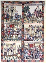 Miniature in 'Cantigas de Santa Maria' codex of the 13th century, song CLXXXVII: Gran fe devia, H?
