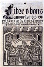 Llibre de bons Amonestaments (Book of good warnings), 1398.
