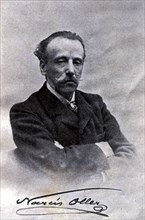 Narcís Oller i Moragas (1846 - 1930), Spanish novelist and writer in Catalan, photograph and sign?