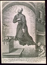 San Ignacio de Loyola (Iñigo Lopez de Loyola). (1491-1556), in full levitation living in Barcelon?