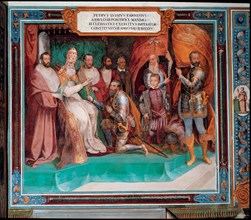 Pedro Luis Farnese announces to Pope Paul III the constitution of the imperial army to fight the ?