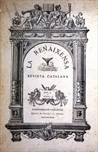 Cover of the magazine 'La Renaixensa', year X, No. 23, Barcelona 1891.