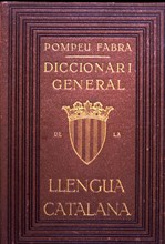 Cover of the 'Diccionari General de la Llengua Catalana', published in Barcelona by the Library C?