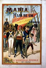 Cover of the serialised novel, 'María la hija de un jornalero' (Mary the daughter of a day labore?