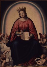 Virgin of Hope', oil by Juan de Juanes.