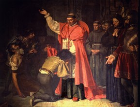 Cardinal Cisneros and the captives of Oran' oil painting by Francisco Jimenez de Cisneros (1437-1?