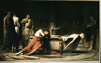 Death of Séneca, that after opening the veins gets into a bath,' Lucius Annaeus Séneca (4 BC-65 A?