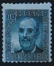 Post stamp of 0.30 cts. published during the Second Republic (1934 - 1938), dedicated to Fermin S?