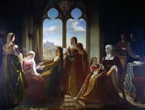 Queen Isabella chairing the education of their children.