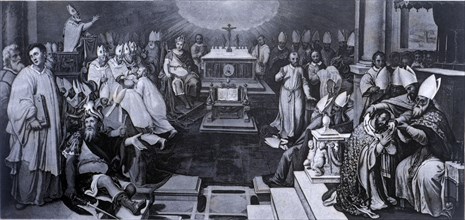 First Council of Constantinople, held in 381 under Pope St. Damasus and the reign of Theodosius '?
