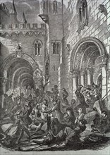 Reprisals of the Inquisition and killing of heretics in Barcelona, 1487.