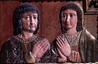 Fernando II of Aragon (1452-1516) and Isabella I Castilla (1451-1504), the Catholic Monarchs, emb?