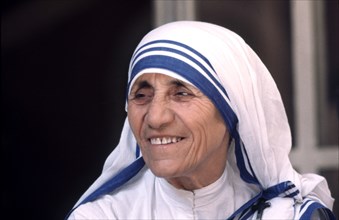 Mother Teresa, called 'Teresa from Calcuta' (Agres Gonxa Bojaxhiu). (1910-1997), Nobel Peace Priz?