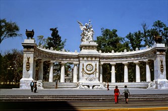 Mexico City, monument to Benito Juarez (1806-1872) erected in 1910 to commemorate the centenary o?