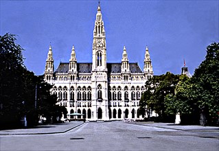 City Hall of Vienna, built between 1872 and 1883 by Friedrich von Schmidt.