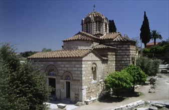 Exterior view of the Church of the Apostles in Athens.