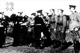 Hermann Göring awarding the Condor Legion officers who participated in the Spanish Civil War (1939).