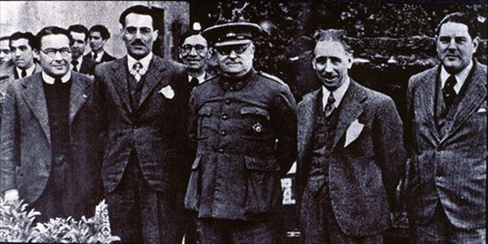 General Miaja, Bosch and Lluís Companys i Gimpera.