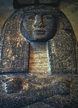Detail of the cover of a priestess sarcophagus.