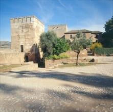 Pomegranates Gate, entrance to the Moorish palaces of the Alhambra.