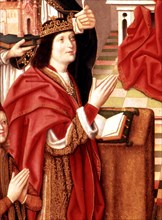 Portrait of Ferdinand II of Aragon the Catholic King (1452-1516), detail from the Painting 'Virgi?