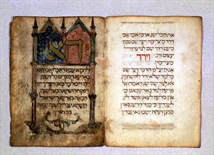 Haggadah of Poblet, illuminated manuscript of the Haggadah of Pesah that is part of the Talmud, c?