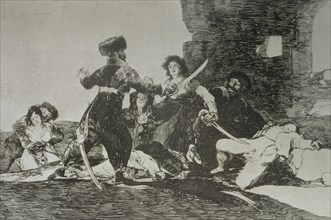 The Disasters of War, a series of etchings by Francisco de Goya (1746-1828), plate 19: 'Ya no hay?