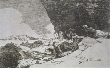 The Disasters of War, a series of etchings by Francisco de Goya (1746-1828), plate 23: 'Lo mismo ?