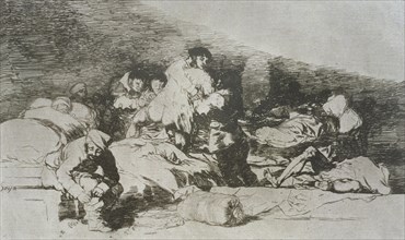 The Disasters of War, a series of etchings by Francisco de Goya (1746-1828), plate 25: 'También e?