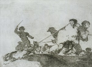 The Disasters of War, a series of etchings by Francisco de Goya (1746-1828), plate 29: 'Lo merecí?