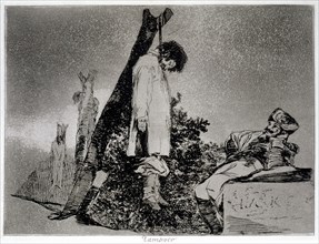 The Disasters of War, a series of etchings by Francisco de Goya (1746-1828), plate 36: 'Tampoco' ?